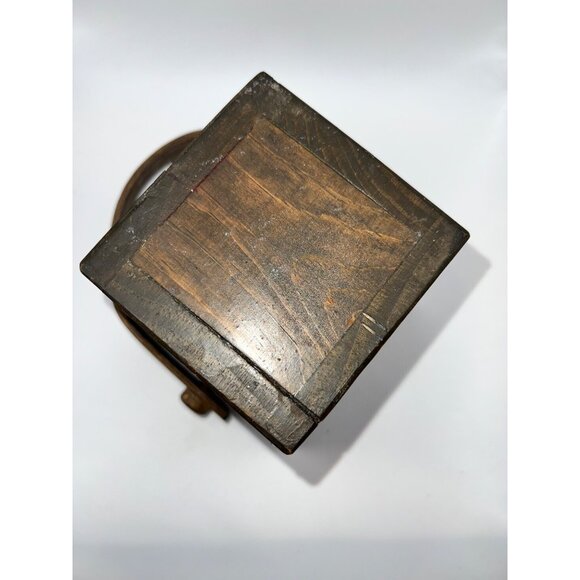 VTG‎ Hand Painted Mini Wooden Basket Painted Flowers & Strawberries Cottagecore - Picture 8 of 13